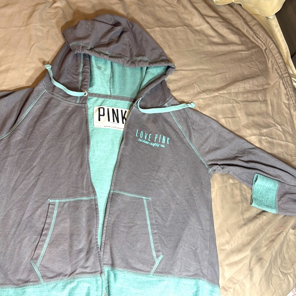 PINK teal and gray Jacket